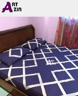 ملحفه تشک دو نفره کشدار برند مریم سایز 200*160 سانتی متری کد: 3 - 1010