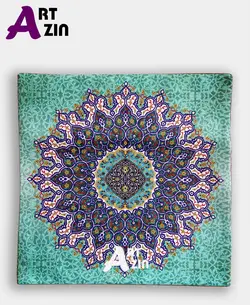 کاور کوسن سنتی مخمل طرح اسلیمی شمسه کد: 27-601