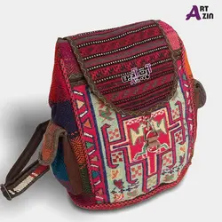 کیف دخترانه سنتی گلیمی دستبافت کوله پشتی - کد : 503