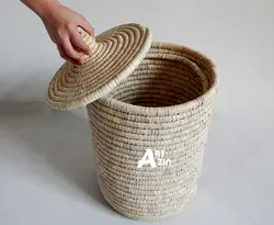 سبد حصیری دردار بزرگ یا جا برنجی هجده کیلویی -  کد: 230