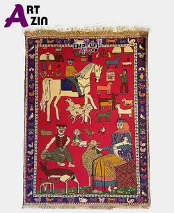 گلیم سنتی دستباف عشایری سه متری مدل دشت مغان اردبیل کد: 478