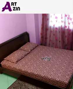 ملحفه روتختی کش دار دونفره 160 قهوه ای برند مریم کد: 10 - 1010