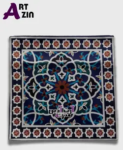 کوسن مبل راحتی آبی شیک طرح هندسی کد: 50-601