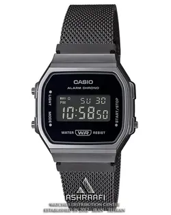 ساعت کاسیو نوستالژیک بند حصیری Casio A168WEMB-1B