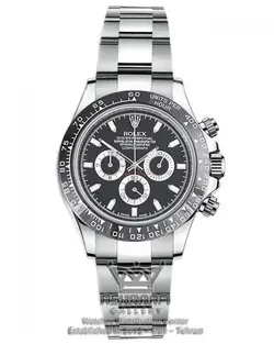 ساعت رولکس دیتونا فیک درجه یک، رنگ بندی نقره ای و مشکی تمام فلزی Rolex Daytona SB42