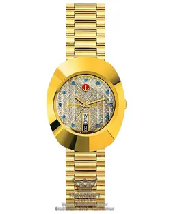 فروش ساعت رادو تخم مرغی اورجینال دست دوم کد 636.0313.3 با بسته بندی اورجینال