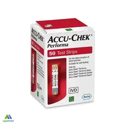 نوار تست قند خون اکیو چک مدل Performa بسته ۵۰ عددی