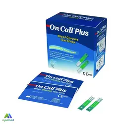 نوار تست قند خون ایکان مدل On Call Plus بسته ۲۵ عددی
