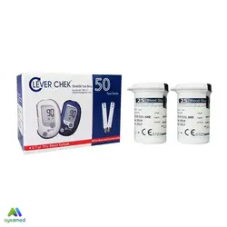 نوار تست قند خون کلور چک بسته ۵۰ عددی