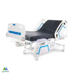 تخت بیمارستانی چهار شکن برقی با قابلیت تنظیم شیب