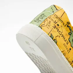 کفش اسنیکر دندی طرح نقشه جهان(map) - دندی