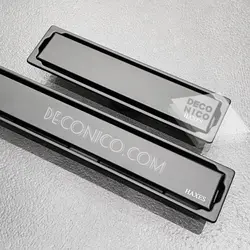 کفشور خطی سرامیک خور استیل 80 پرو مشکی Haxes - فروشگاه اینترنتی دکونیکو Deconico % %