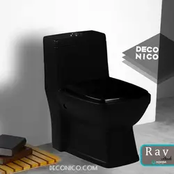 توالت فرنگی آداسا مدل ری مشکی مات - فروشگاه اینترنتی دکونیکو Deconico توالت-فرنگی-آداسا-مدل-وال-مشکی-مات