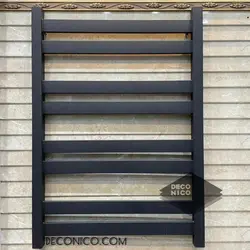 حوله خشک کن استیل فلت مشکی 80/50 - فروشگاه اینترنتی دکونیکو Deconico % %