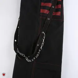 شلوار کارگو پانک بگ استایل زنجیر دار Red Stripper