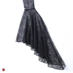 پیراهن مجلسی لباسشب گاتیک دو تکه تور عنکبوتی و چرم مشکی Nyx