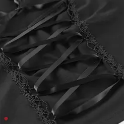 کراپ تاپ نیمتنه ویکتوریایی گاتیک روبان و گیپور Renata