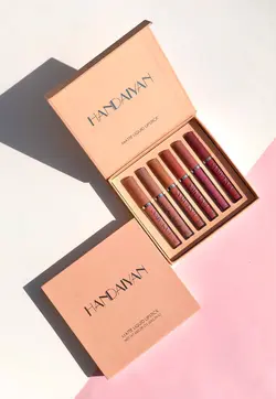 پک رژلب مایع 6 تایی هندیان (A) - فروشگاه آرایشی و بهداشتی دراژه