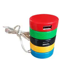 هاب USB چهار پورت رنگی مدل USB HUB 4 PORT