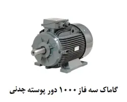 الکتروموتور گاماک 90KW سه فاز 1000 دور