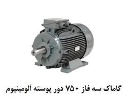 الکتروموتور گاماک 0.55KW سه فاز 750 دور