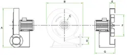 دمنده صنعتی متحد از 0.5 تا 10 اسب