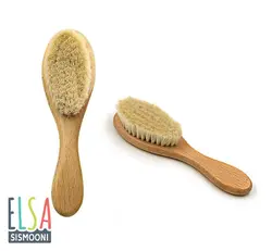 ست برس شانه چوبی 2عددی کودک