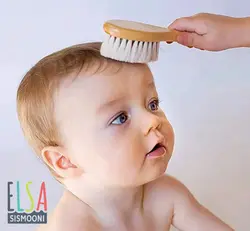 ست برس شانه چوبی 2عددی کودک