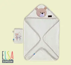 حوله نوزاد 2تیکه Bear&amp;Kite رزبرن roseborn