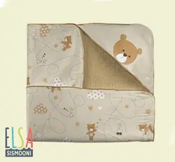 پتو کلاهدار نوزاد Bear&amp;Kite رزبرن roseborn