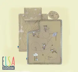 سرویس خواب 4تیکه Bear&amp;Kite رزبرن roseborn