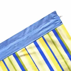 کیسه سبزی کتان رزین تاژ طرح اسپرید آبی