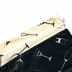 کیسه سبزی چاپی رزین تاژ طرح گلس