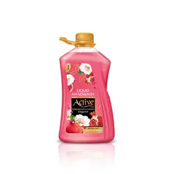 مایع دستشویی صدفی پروتئین سویا اکتیو 2500 گرمی رنگ صورتی