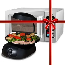 مایکروویو نیمه حرفه ای روتل مدل U1551CH+ هدیه یک عدد گریل برقی