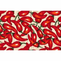 دستمال سفره چاپی رزين تاژ طرح فلفل قرمز (Red Pepper)