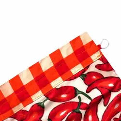 کیسه سبزی چاپی رزین تاژ طرح فلفل قرمز