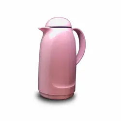 فلاسک ۱لیتری با شیشه دو جداره عایق یزدگل مدل ۱۰۷A- رنگ صورتی پاستیلی