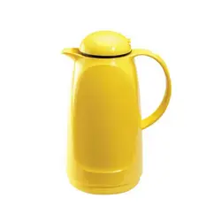 فلاسک ۱لیتری با شیشه دو جداره عایق یزدگل مدل ۱۰۷A -رنگ زرد