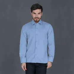 پیراهن آستین بلند تترون مردانه یزدباف