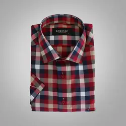 پیراهن آستین کوتاه پنبه ای مردانه کلاسیک