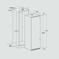 یخچال فریزر پایین آریستون مدل Ariston BCB 33 AF