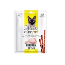 تشویقی مدادی گربه یوروپت europet طعم مرغ 5 عددی