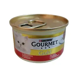 کنسرو گربه گورمت گلد پته طعم کلیه