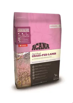 غذا خشک سگ با گوشت بره برند acana Acana grass-fed lamb