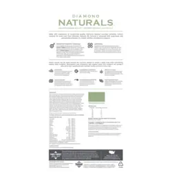 غذای خشک سگ بالغ نژاد بزرگ برند DIAMOND NATURALS با طعم بره و برنج