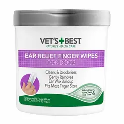 پد انگشتی مرطوب مخصوص تمیز کردن خاک و موم های گوش برند Vet’s Best