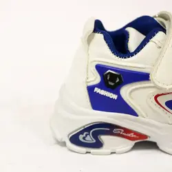 کفش کتونی خارجی اسپرت نقلی دخترانه و پسرانه سایز 20 تا 25 زیره تزریق نرم و راحت و سبک سه رنگ سفید مشکی و گلبهی