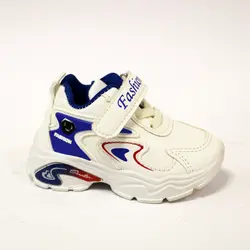 کفش کتونی خارجی اسپرت نقلی دخترانه و پسرانه سایز 20 تا 25 زیره تزریق نرم و راحت و سبک سه رنگ سفید مشکی و گلبهی