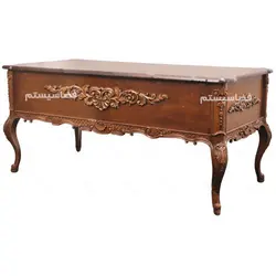 میز مدیریت کلاسیک چوبی کد 890 برند فضاسیستم - فضاسیستم